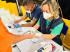 Ação de saúde realiza triagem e atendimentos médicos dentro do Centro de Triagem Anísio Lima, em Campo Grande