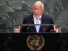 O presidente de Portugal, Marcelo Rebelo de Sousa, discursa na Assembleia-Geral da ONU, em Nova York 