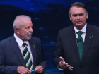 Lula e Bolsonaro durante o debate o segundo turno da eleição presidencial, em outubro de 2022