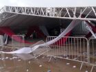 Estrutura da festa universitária desabou após ventania de 95 km/h atingir Regente Feijó, no interior paulista