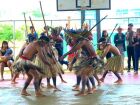 Integrantes das aldeias indígenas de Nioaque realizam apresentação cultural
