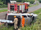 Caminhonete saiu da pista e capotou na MS-134, em Batayporã; mulher ficou presa às ferragens e foi levada para hospital em Nova Andradina