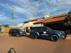 Viaturas durante operação na manhã desta quarta-feira