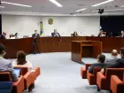 Primeira Turma do STF durante julgamento 