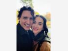 Foto de Katy Perry com Justin Trudeau compartilhada pela cantora nas redes sociais.