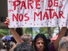 Protestos contra feminicídio reuniram centenas de pessoas no domingo em várias capitais do país.