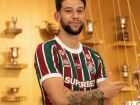 Zagueiro Jemmes durante apresentação no CT Carlos Castilho após ser anunciado pelo Fluminense.