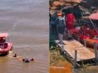 Bombeiros e Polícia Militar resgatam pescadores que ficaram à deriva por cerca de 20 horas no Rio Paraná.