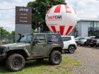 Ação promocional do ShopCar em frente a concessionárias de Mato Grosso do Sul reforça a presença do portal no mercado automotivo e sua conexão com lojistas e consumidores.