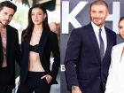 David, Victoria e Brooklyn Beckham em evento anterior: após postagens do primogênito acusando os pais de interferir em seu casamento com Nicola Peltz, ex-jogador falou em 