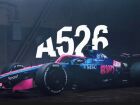 A526, novo carro da Alpine, apresentado em evento na costa de Barcelona.