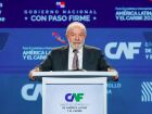 Presidente Luiz Inácio Lula da Silva durante discurso no Fórum Econômico Internacional da América Latina, realizado no Panamá.