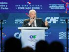 Lula durante discurso na abertura do Fórum Econômico Internacional da América Latina e Caribe, realizado no Panamá.