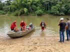 Equipes do Corpo de Bombeiros fizeram buscas por nove dias no Rio Apa, na fronteira com Bela Vista, à procura de Ceferino Martinez, de 59 anos.