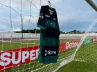 Uniforme do FC Pantanal, exposto no gramado do Biancão