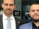 Eduardo Bolsonaro e Deputado estadual Gil Diniz. 