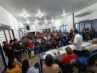Ministro Guilherme Boulos participa de encontro no SECCG, em Campo Grande, para debater projeto que prevê o fim da escala 6x1 e a redução da jornada semanal.