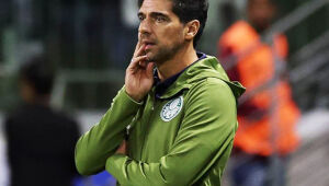 O técnico Abel Ferreira, da SE Palmeiras, em jogo contra a equipe do C Sporting Cristal, durante partida válida pela fase de grupos, da Copa Libertadores, na arena Allianz Parque.