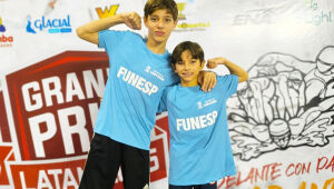 O campo-grandense João Francisco Lima de Souza, de apenas 9 anos, brilhou no Grand Prix Latam, realizado no Paraguai