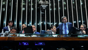 Plenário do Senado Federal durante sessão deliberativa ordinária na quarta-feira, 25.