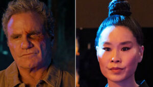Martin Kove e Alicia Hannah-Kim em cena em 'Cobra Kai' 
