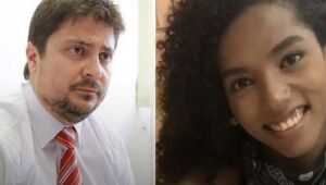 Delegado Bruno Urban (à esquerda) conduziu a investigação que levou à condenação por ofensas transfóbicas contra Alanis Matheusa (à direita), jovem advogada trans e negra aprovada na OAB-MS.