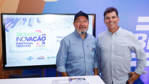 Ricardo Senna, secretário -executivo da Semadesc, ao lado do diretor de Operações do Sebrae/MS, Tito Estanqueiro
