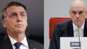 O ex-presidente Jair Bolsonaro (PL) e o ministro Alexandre de Moraes. 