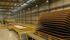 Planta industrial da produção de MDF em Água Clara