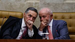 O presidente do STF, Luís Roberto Barroso, conversou com o presidente Lula após taxação imposta pelos EUA 