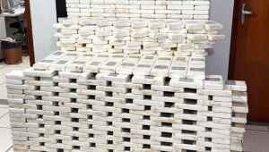 Polícia Civil apreende 377 kg de cocaína em depósito de Campo Grande e prende dois suspeitos ligados ao tráfico internacional.