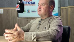 Sérgio Silva, organizador da Fenasul, durante entrevista ao programa Giro Estadual de Notícias, exibido pelo Grupo Feitosa de Comunicação 