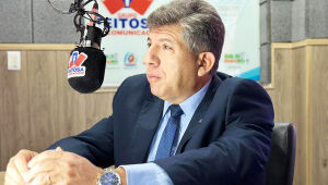 O deputado estadual Lídio Lopes em entrevista ao Grupo Feitosa de Comunicação