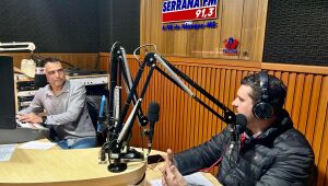 O prefeito de Nioaque, André Guimarães, participou de uma entrevista ao vivo na Rádio Serrana FM 91.3 