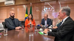 Secretários apresentam o programa estadual que usa IA e ações integradas para enfrentar a violência contra a mulher em MS.