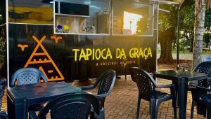 Após mudança de estado, Graça mantém viva a tradição da tapioca em novo endereço. 