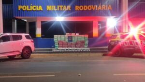 PMRv apreendeu 1,4 tonelada de maconha em veículo abandonado na MS-164, em Maracaju.
