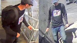 O suspeito de assassinar Charlie Kirk foi pego por câmera de circuito interno.