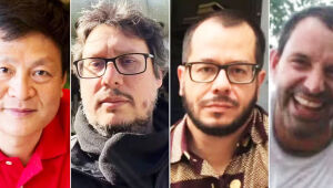 1 - O arquiteto paisagista e urbanista chinês Kongjian Yu, professor da Universidade de Pequim; 2 - O documentarista Luiz Ferras está entre as vítimas; 3 - Cineasta Rubens Crispim 4 - Piloto Marcelo Pereira 