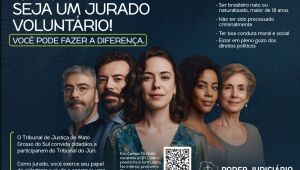 TJMS convida cidadãos a se inscreverem como jurados voluntários e participarem diretamente dos julgamentos no Tribunal do Júri