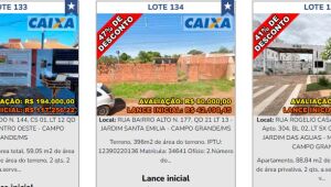 Imóveis em Mato Grosso do Sul estão entre os 487 disponíveis no leilão da Caixa Econômica Federal