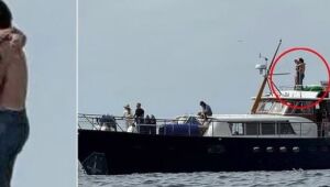 Katy Perry e Justin Trudeau trocam beijos a bordo de iate na costa da Califórnia