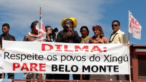 Povos indígenas da região do Rio Xingu foram contra a construção da Usina Hidrelétrica Belo Monte.