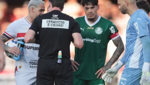 WS SÃO PAULO 05/10/2025 - SÃO PAULO X PALMEIRAS - ESPORTES - São Paulo e Palmeiras se enfrentam neste domingo (05), no Morumbis, partida válida pela 27ª rodada do Campeonato Brasileiro. 