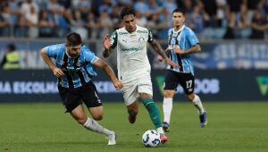 Facundo Torres marcou para o Palmeiras, mas Grêmio virou a partida
