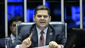 O presidente do Senado, senador Davi Alcolumbre
