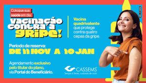 Campanha da Cassems oferece vacina contra gripe com agendamento online até janeiro