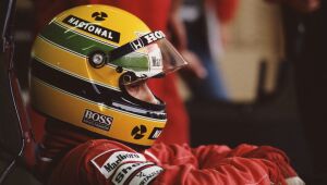 O design do capacete de Ayrton Senna é um dos mais famosos do esporte