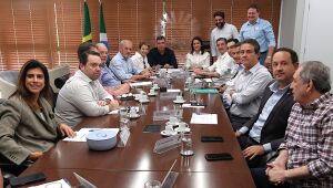Governo de MS e bancada federal discutem prioridades em reunião na sede do Executivo, em Campo Grande