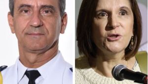 O ministro Carlos Augusto Amaral Oliveira, do Superior Tribunal Militar (STM), e a presidente da Corte, Maria Elizabeth Rocha 